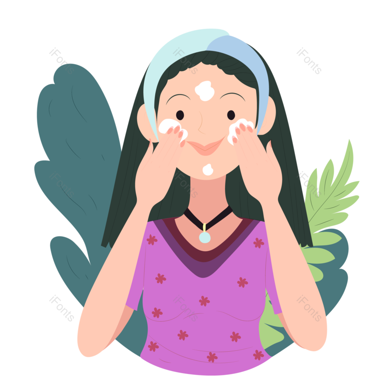 护理图片,化妆元素,美妆PNG,女孩免抠素材